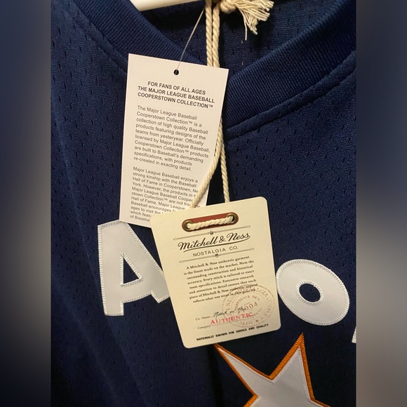 Houston Astros Jeff Bagwell Mitchell And Ness Cooperstown Mesh Jersey Size XXL - Picture 8 of 8